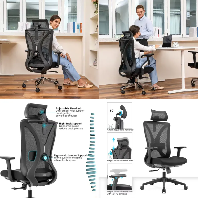 Office Tech Chair - Chaise de bureau moderne et durable,