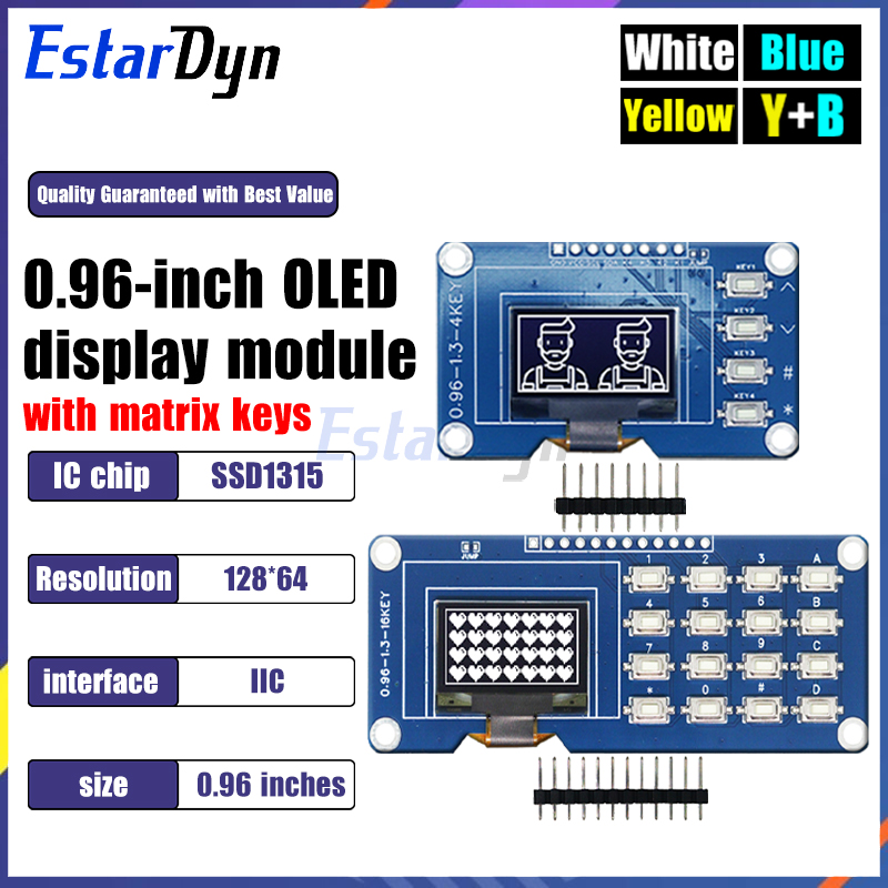 Raspberry Pi Keyboard - Écran OLED de 0,96 pouce avec
