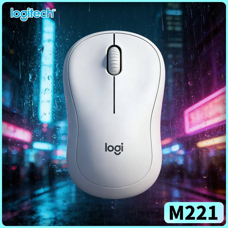 The Office Tech - Souris silencieuse ergonomique Logitech M221 -