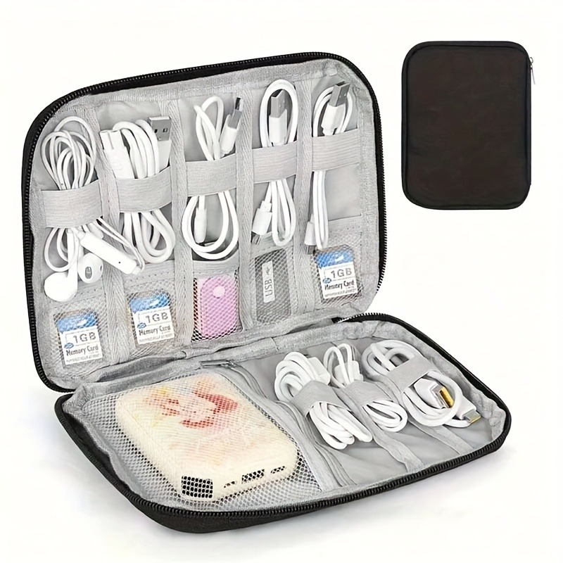 Office Tech Gear - Boîte à accessoires électroniques multi-poches -