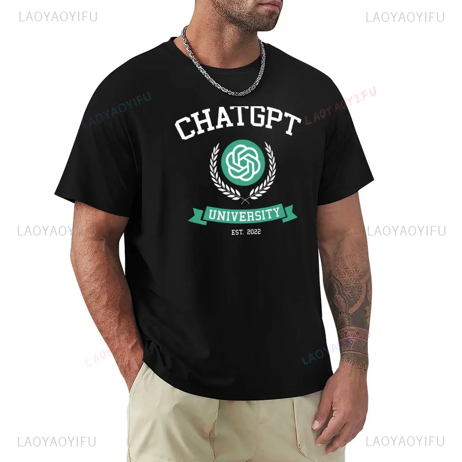 Office Tech Gifts - T-shirt unisexe amusant inspiré de ChatGPT,