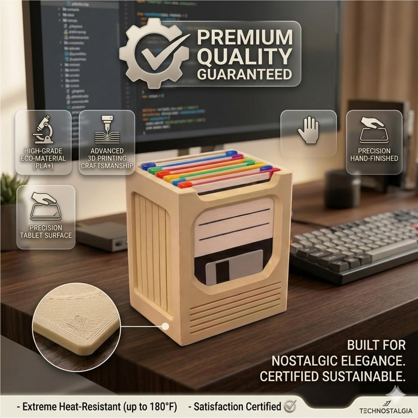The Office Tech - Ensemble de supports pour sous-verres rétro,