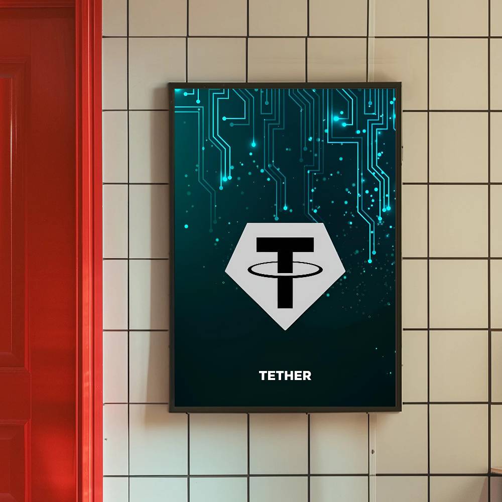 Affiche de symboles crypto de  - Tech Office Wall avis et prix