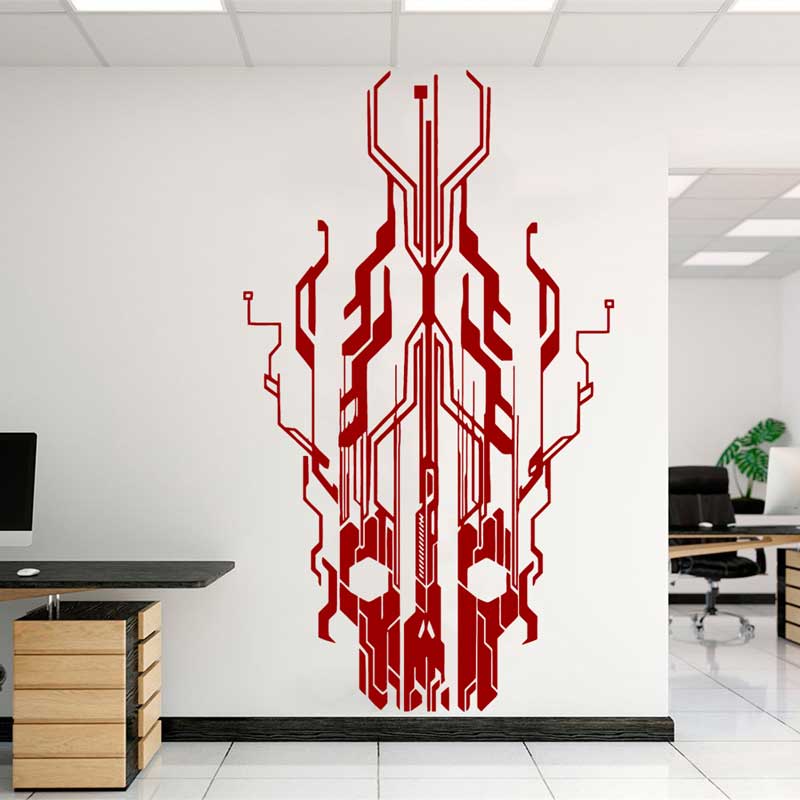 Autocollant mural en vinyle av - Tech Office Wall avis et prix