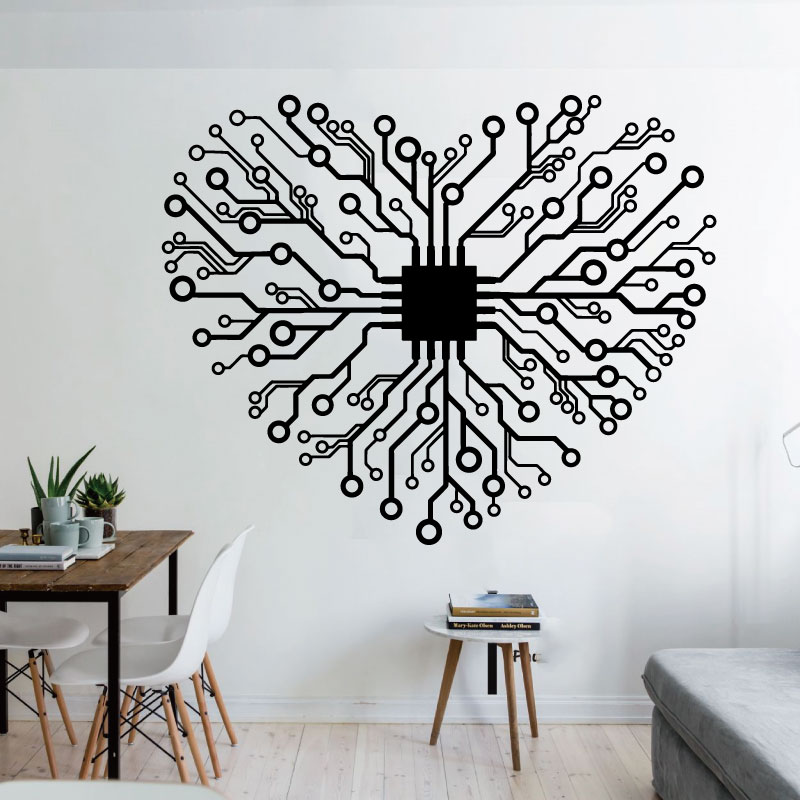 Autocollant mural en vinyle Lo - Tech Office Wall avis et prix