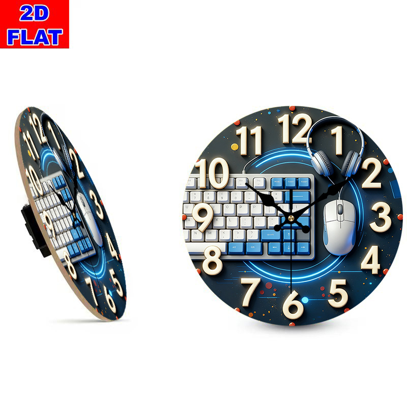 Horloge murale en bois de styl - Tech Office Wall avis et prix