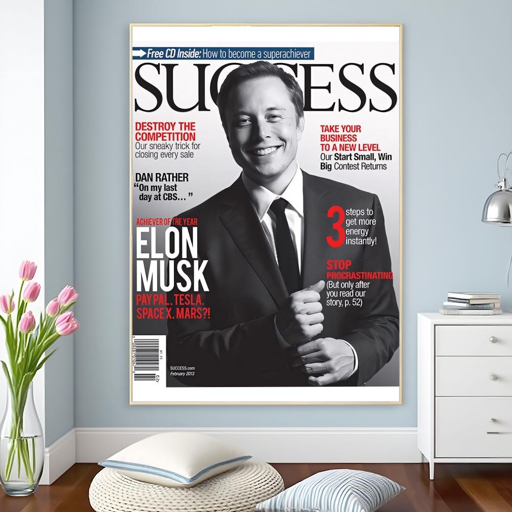 Elon Musk Dogefather, visionna - Tech Office Wall avis et prix